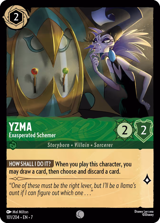 Yzma - Exasperated Schemer — Archazia's Island #101 (Disney Lorcana card)