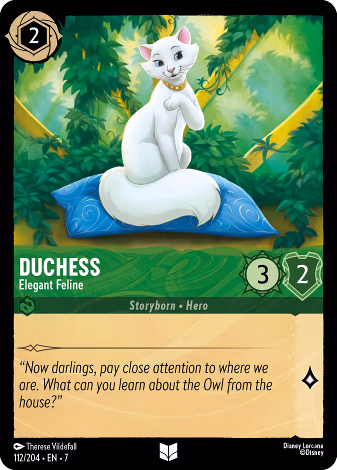 Duchess - Elegant Feline — Archazia's Island #112 (Disney Lorcana card)