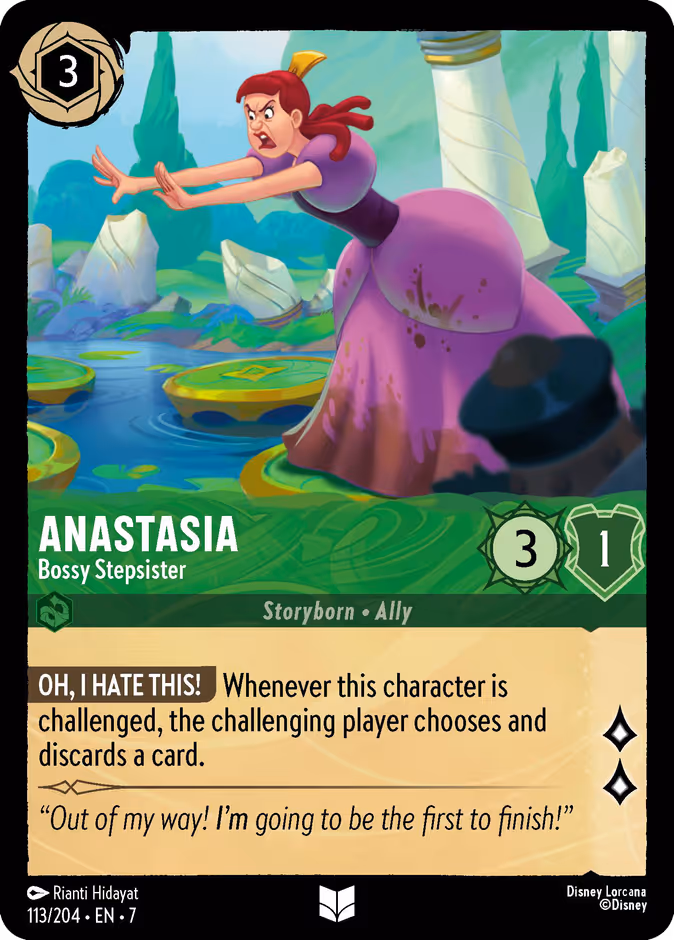 Anastasia - Bossy Stepsister — Archazia's Island #113 (Disney Lorcana card)