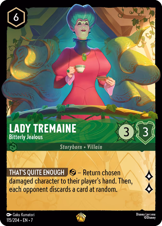 Lady Tremaine - Bitterly Jealous — Archazia's Island #115 (Disney Lorcana card)