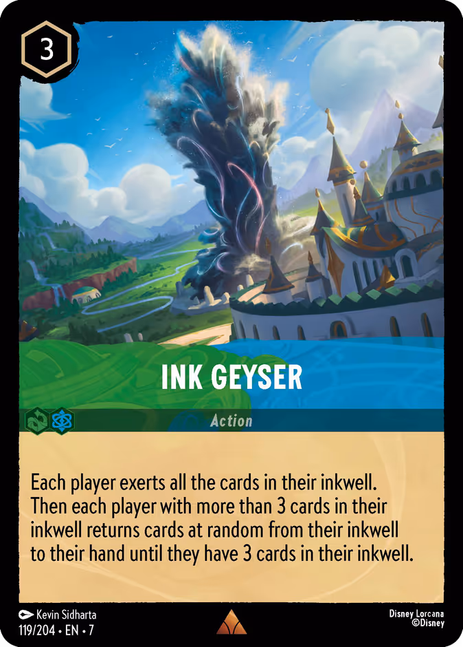 Ink Geyser — Archazia's Island #119 (Disney Lorcana card)