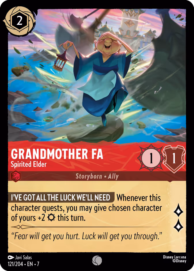 Grandmother Fa - Spirited Elder — Archazia's Island #121 (Disney Lorcana card)