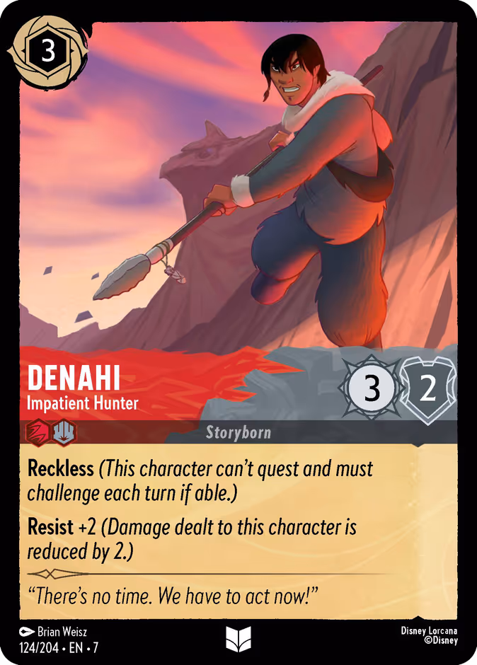 Denahi - Impatient Hunter — Archazia's Island #124 (Disney Lorcana card)