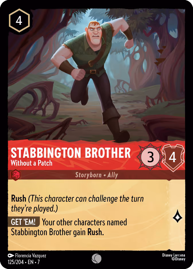 Stabbington Brother - Without a Patch — Archazia's Island #125 (Disney Lorcana card)