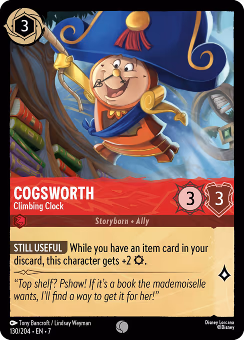 Cogsworth - Climbing Clock (Archazia's Island #130)