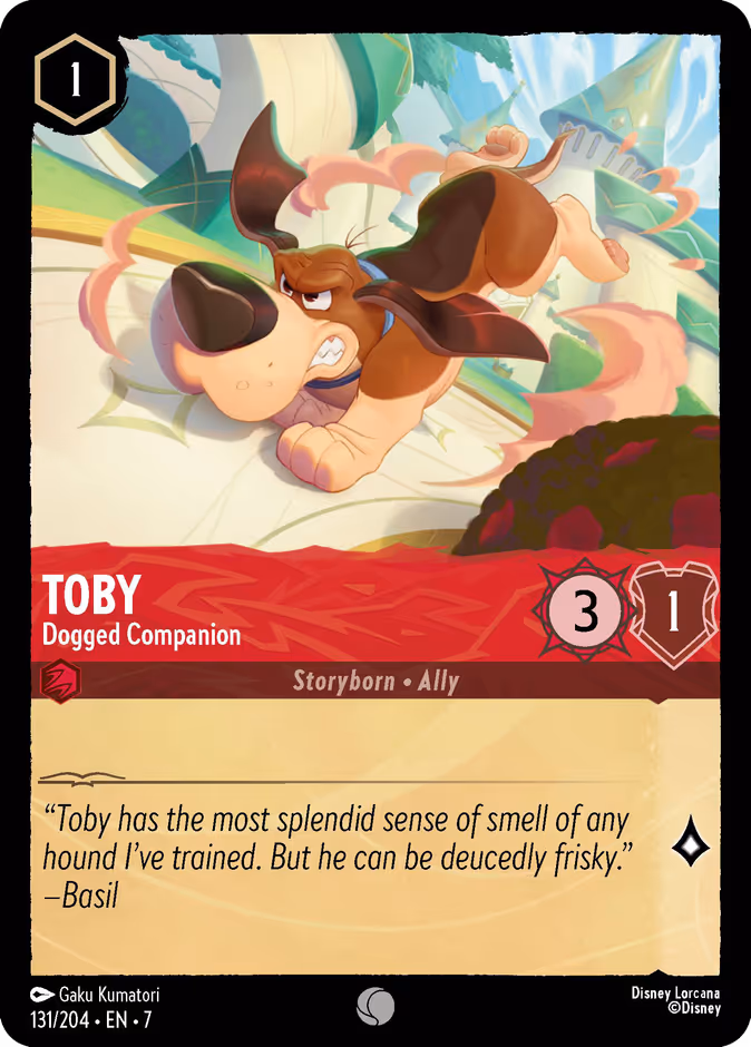 Toby - Dogged Companion — Archazia's Island #131 (Disney Lorcana card)