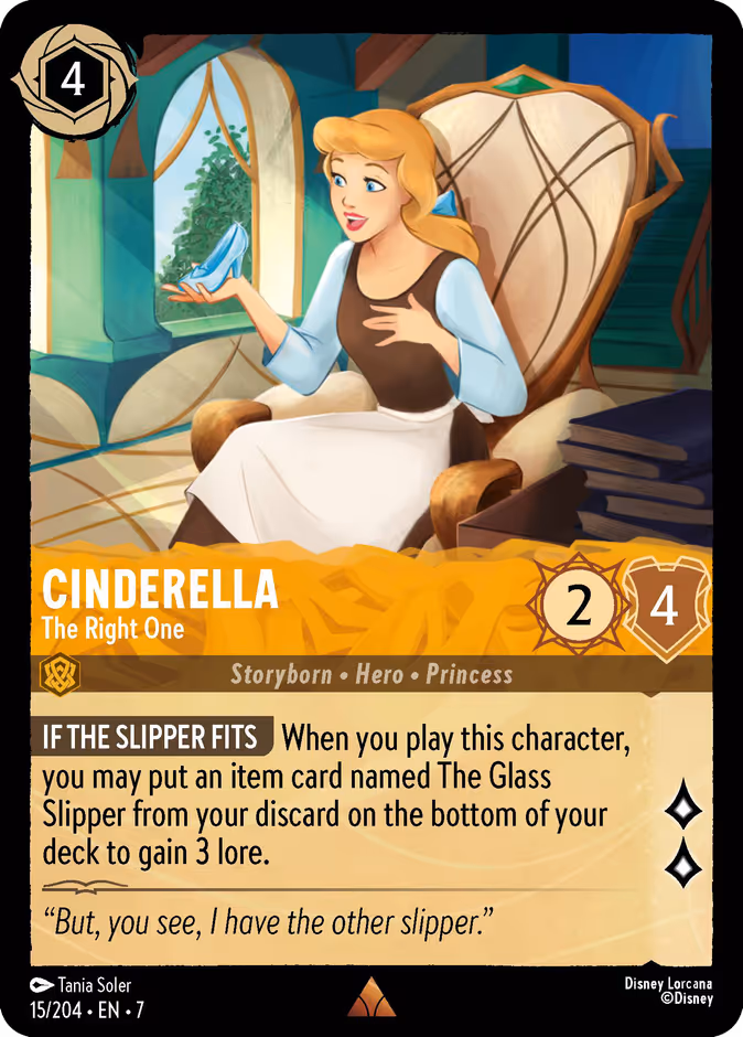 Cinderella - The Right One — Archazia's Island #15 (Disney Lorcana card)