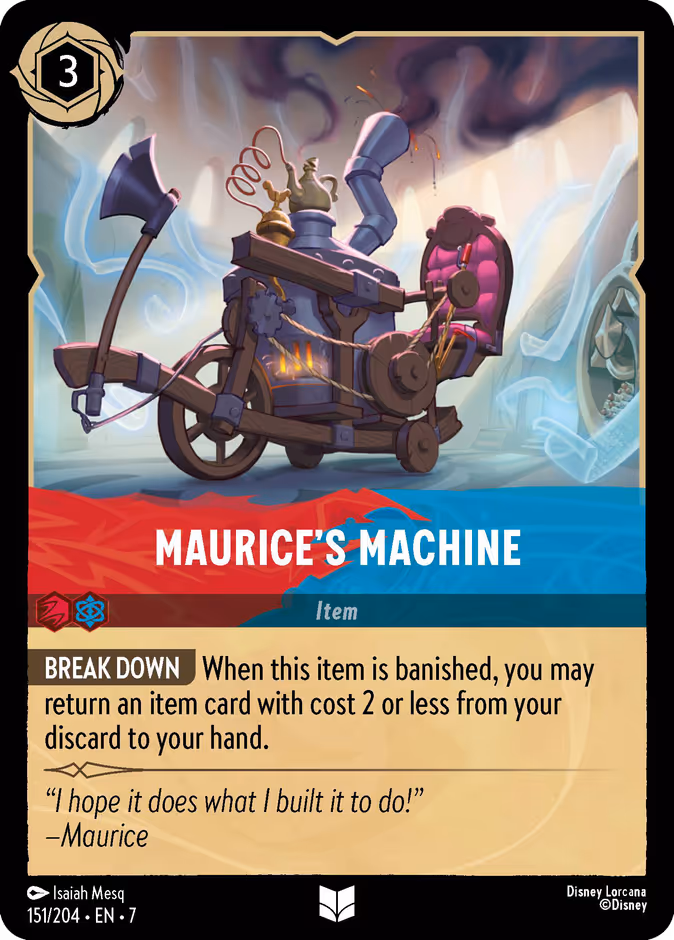 Maurice's Machine — Archazia's Island #151 (Disney Lorcana card)