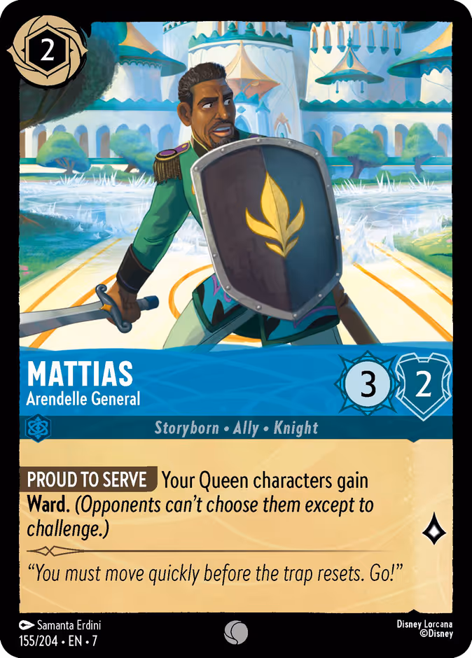 Mattias - Arendelle General — Archazia's Island #155 (Disney Lorcana card)