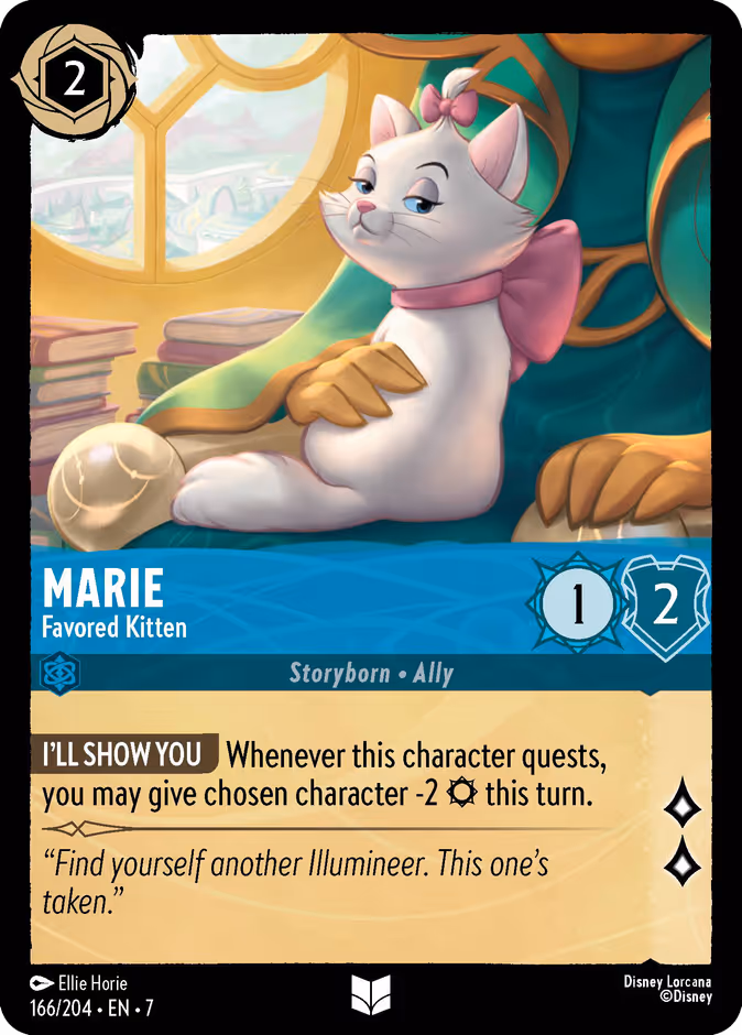 Marie - Favored Kitten — Archazia's Island #166 (Disney Lorcana card)