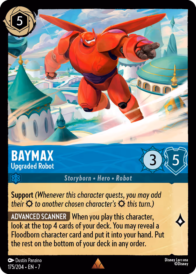 Baymax - Upgraded Robot — Archazia's Island #175 (Disney Lorcana card)