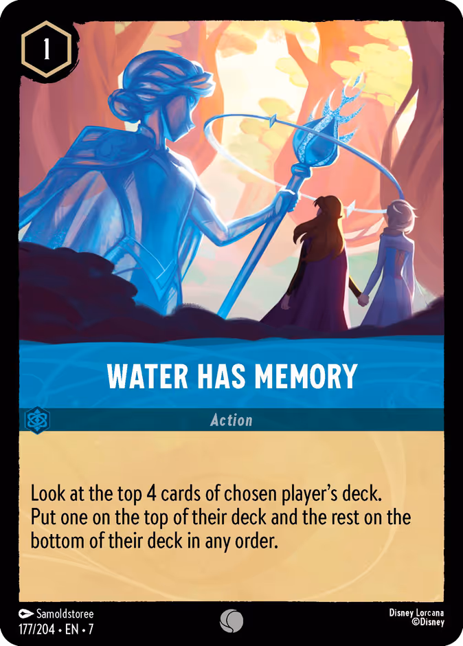 Water Has Memory — Archazia's Island #177 (Disney Lorcana card)