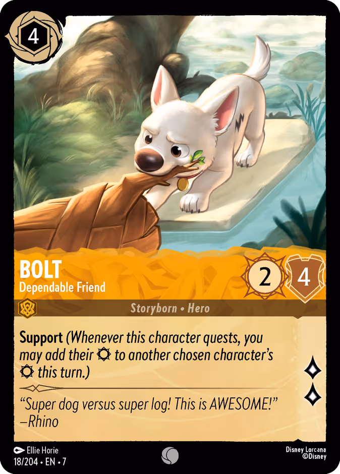 Bolt - Dependable Friend — Archazia's Island #18 (Disney Lorcana card)