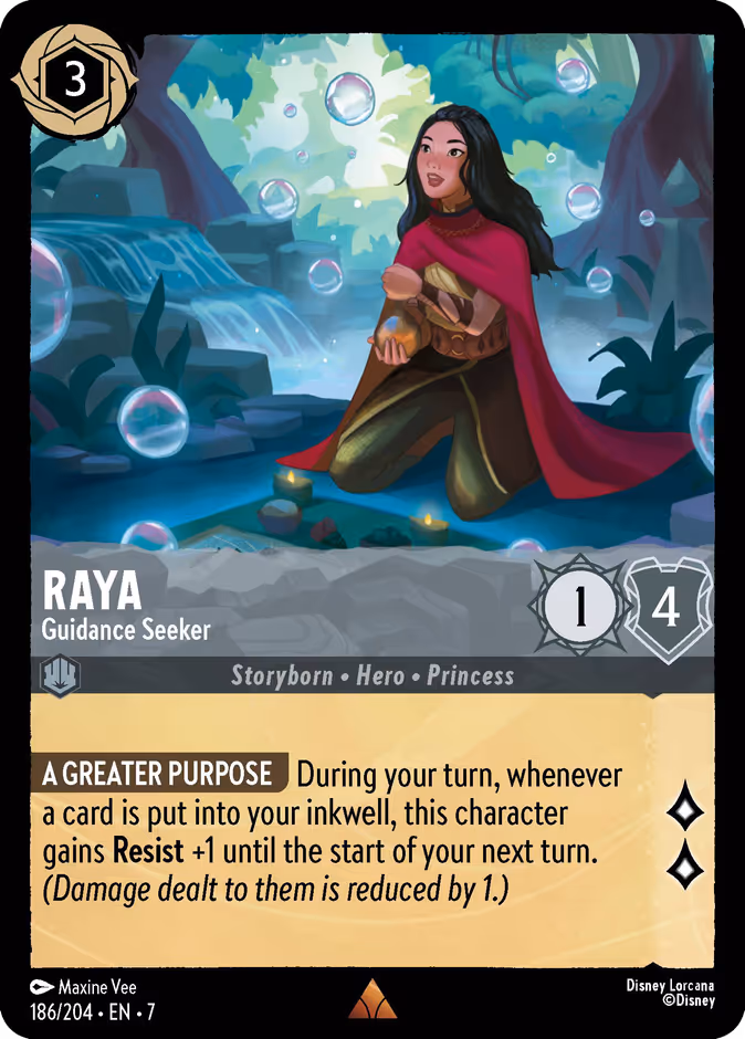 Raya - Guidance Seeker — Archazia's Island #186 (Disney Lorcana card)