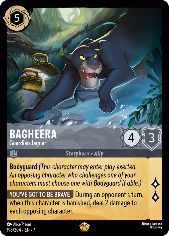Bagheera - Guardian Jaguar — Archazia's Island #198 (Disney Lorcana card)