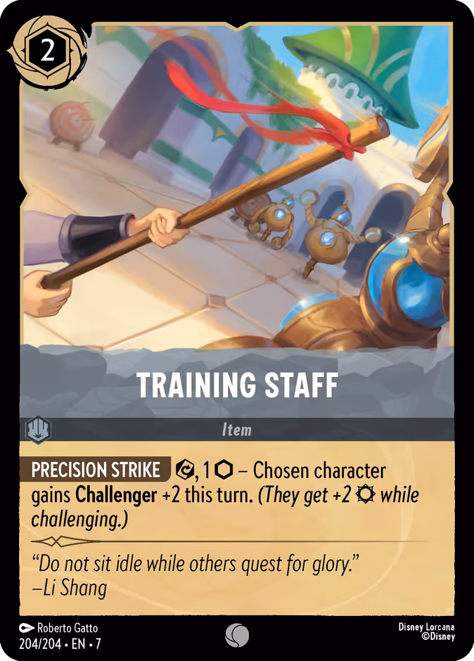 Training Staff — Archazia's Island #204 (Disney Lorcana card)