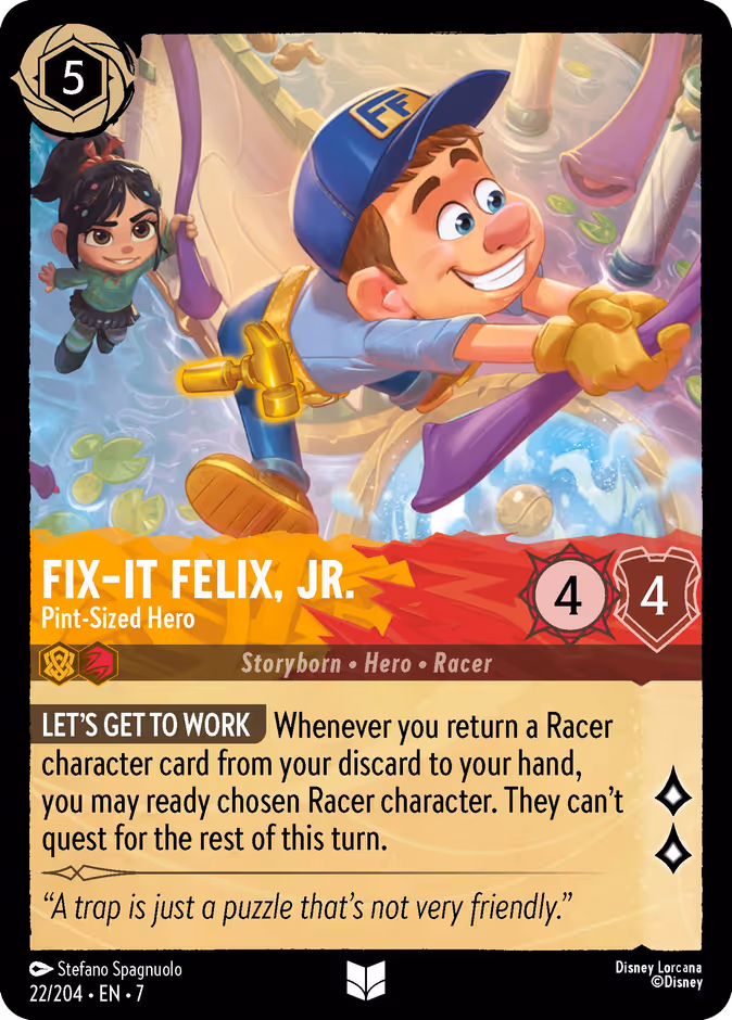 Fix-It Felix, Jr. - Pint-Sized Hero — Archazia's Island #22 (Disney Lorcana card)