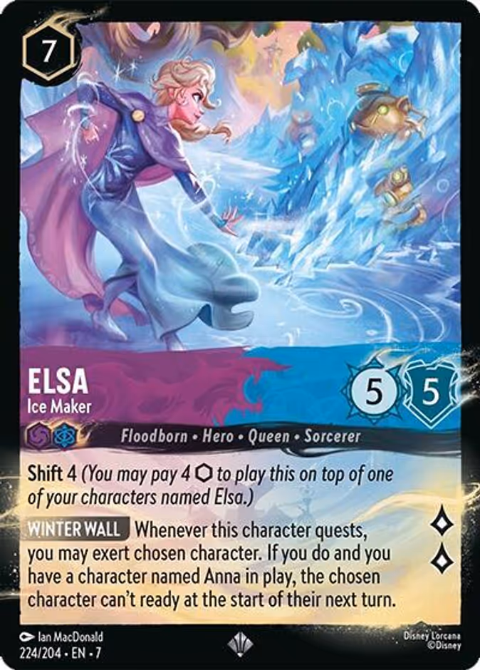 Elsa - Ice Maker — Archazia's Island #224 (Disney Lorcana card)