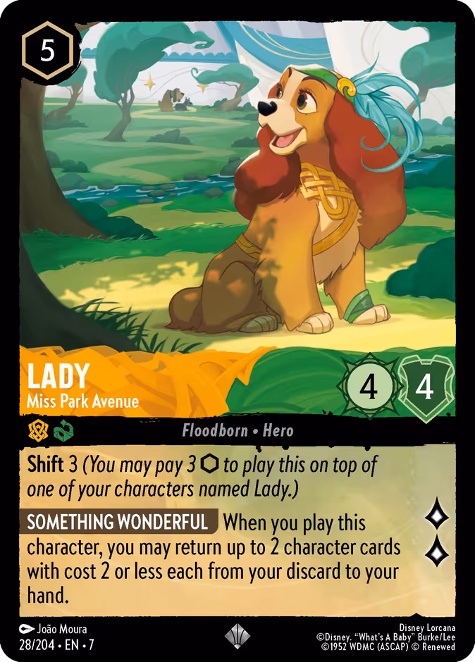 Lady - Miss Park Avenue — Archazia's Island #28 (Disney Lorcana card)