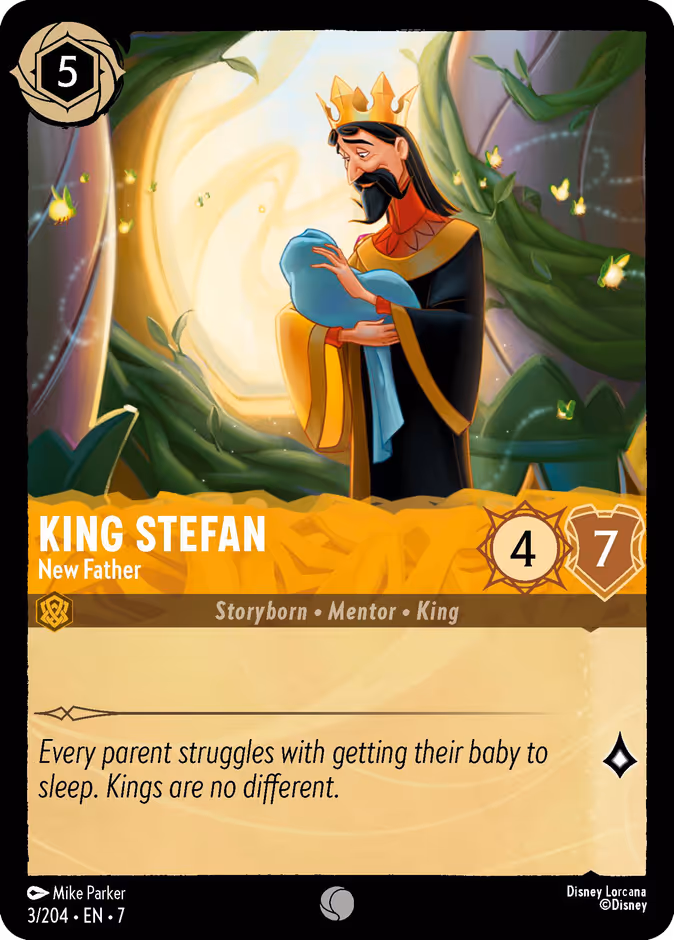 King Stefan - New Father — Archazia's Island #3 (Disney Lorcana card)
