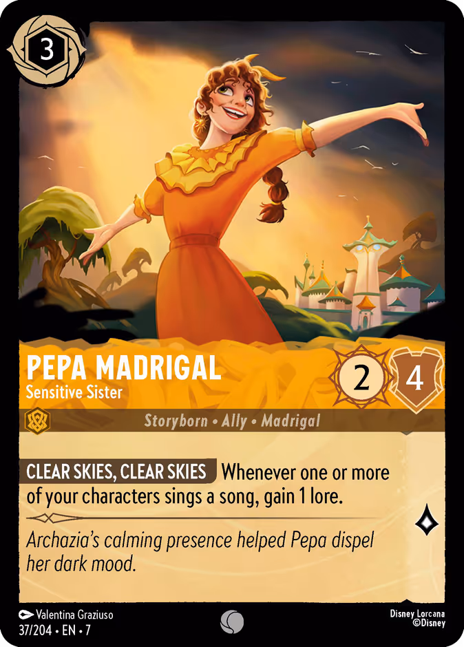 Pepa Madrigal - Sensitive Sister — Archazia's Island #37 (Disney Lorcana card)