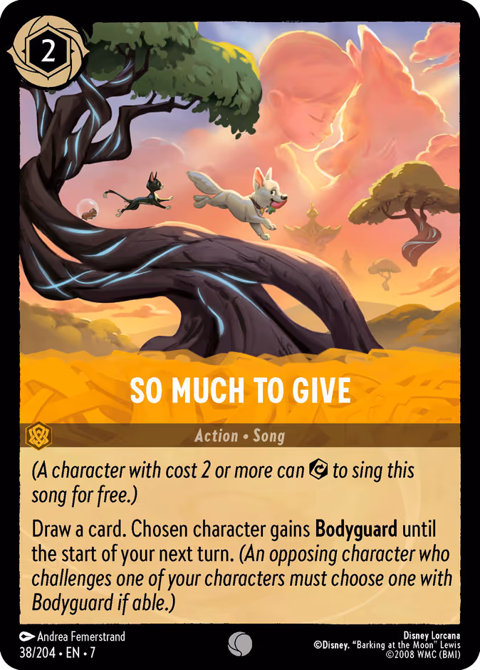 So Much to Give — Archazia's Island #38 (Disney Lorcana card)