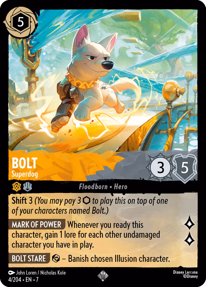 Bolt - Superdog — Archazia's Island #4 (Disney Lorcana card)