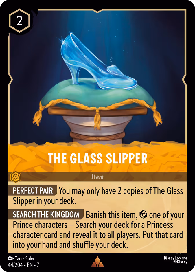 The Glass Slipper — Archazia's Island #44 (Disney Lorcana card)