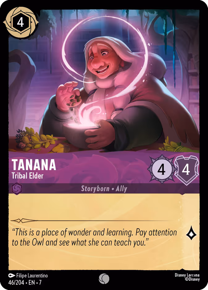 Tanana - Tribal Elder — Archazia's Island #46 (Disney Lorcana card)