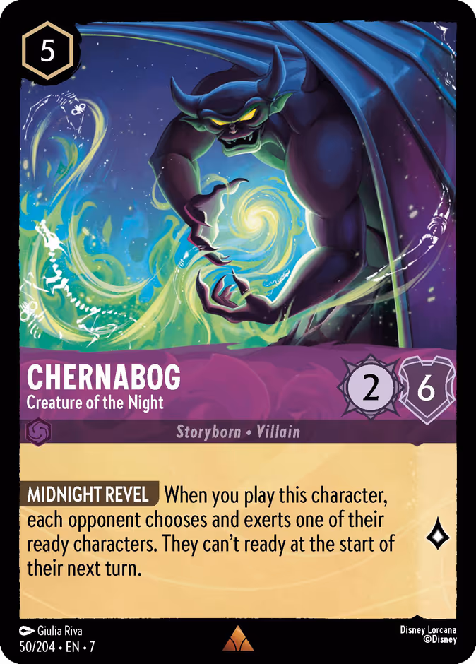 Chernabog - Creature of the Night — Archazia's Island #50 (Disney Lorcana card)