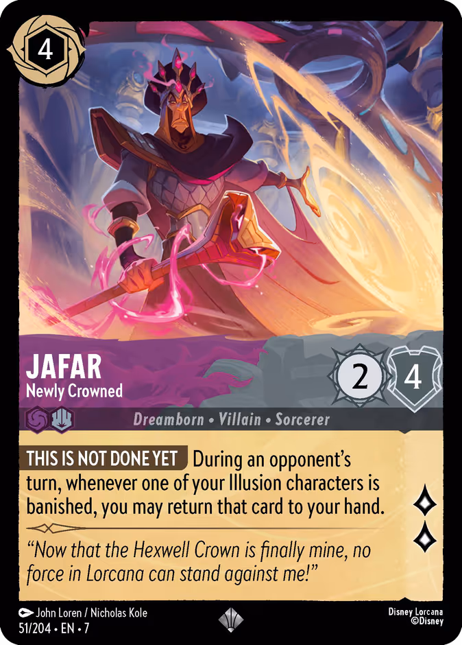 Jafar - Newly Crowned — Archazia's Island #51 (Disney Lorcana card)