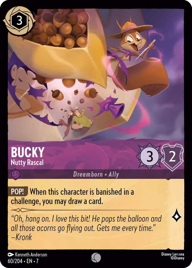 Bucky - Nutty Rascal — Archazia's Island #60 (Disney Lorcana card)