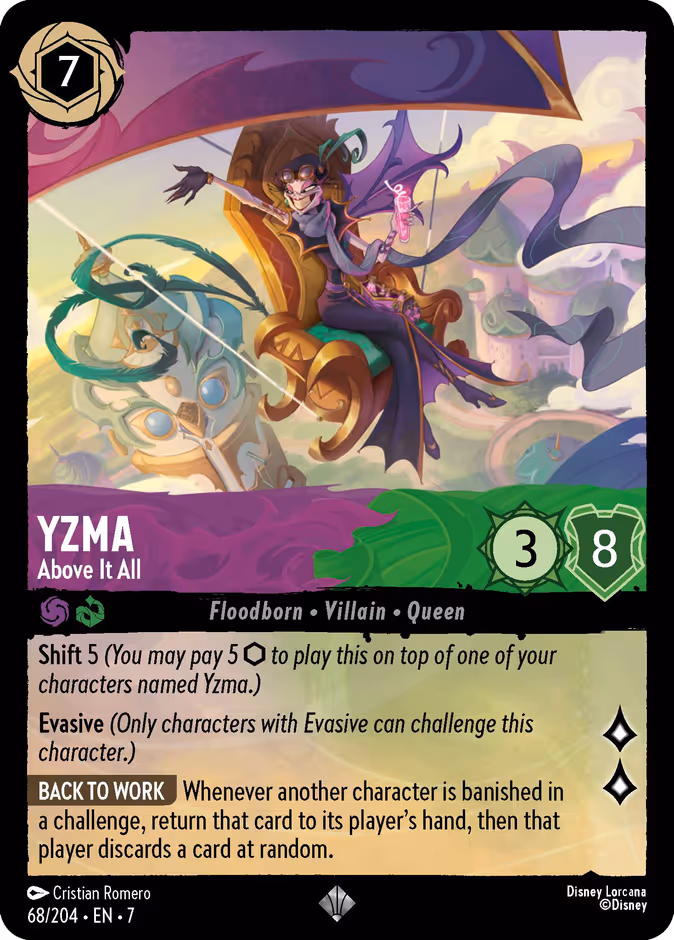 Yzma - Above It All — Archazia's Island #68 (Disney Lorcana card)