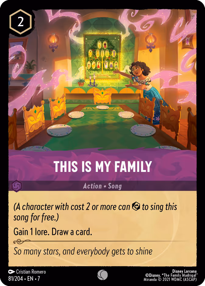 This Is My Family — Archazia's Island #81 (Disney Lorcana card)