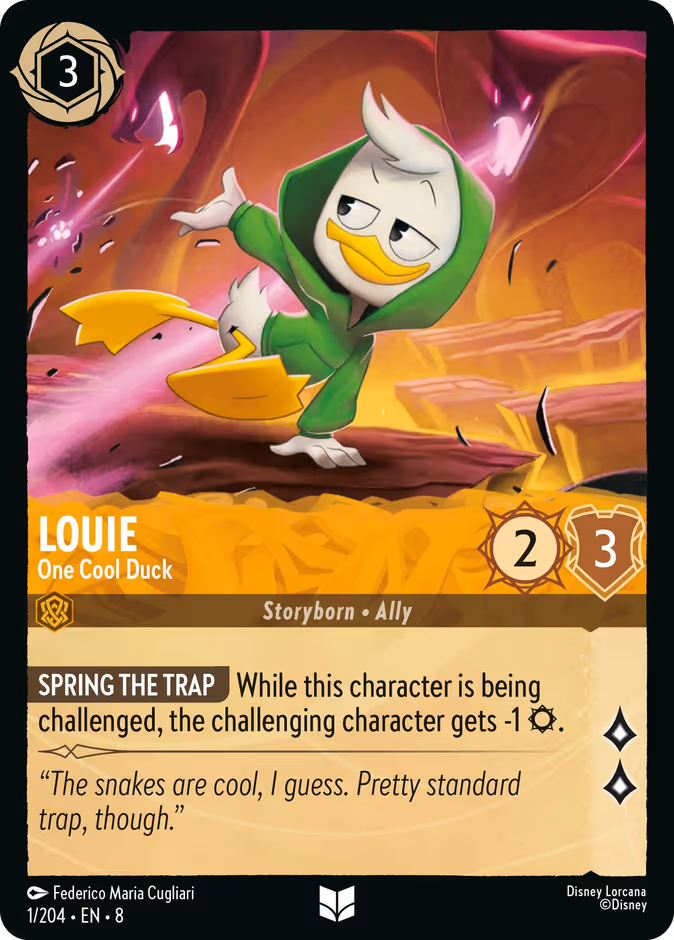 Louie - One Cool Duck — Reign of Jafar #1 (Disney Lorcana card)