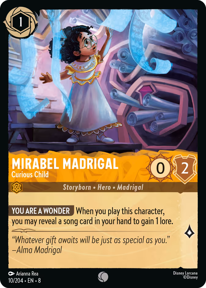 Mirabel Madrigal - Curious Child — Reign of Jafar #10 (Disney Lorcana card)