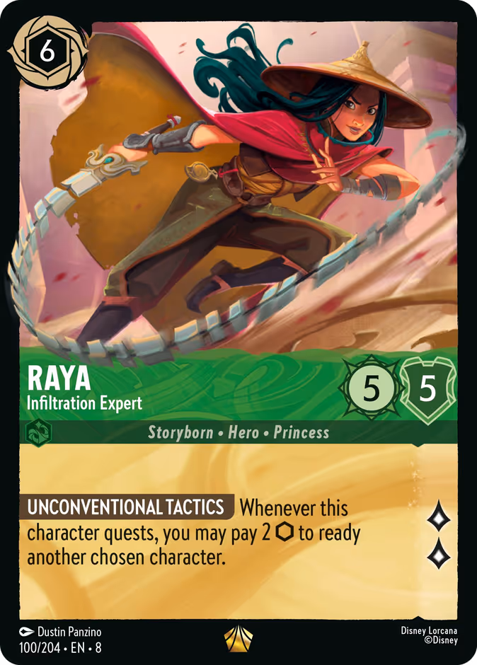 Raya - Infiltration Expert — Reign of Jafar #100 (Disney Lorcana card)
