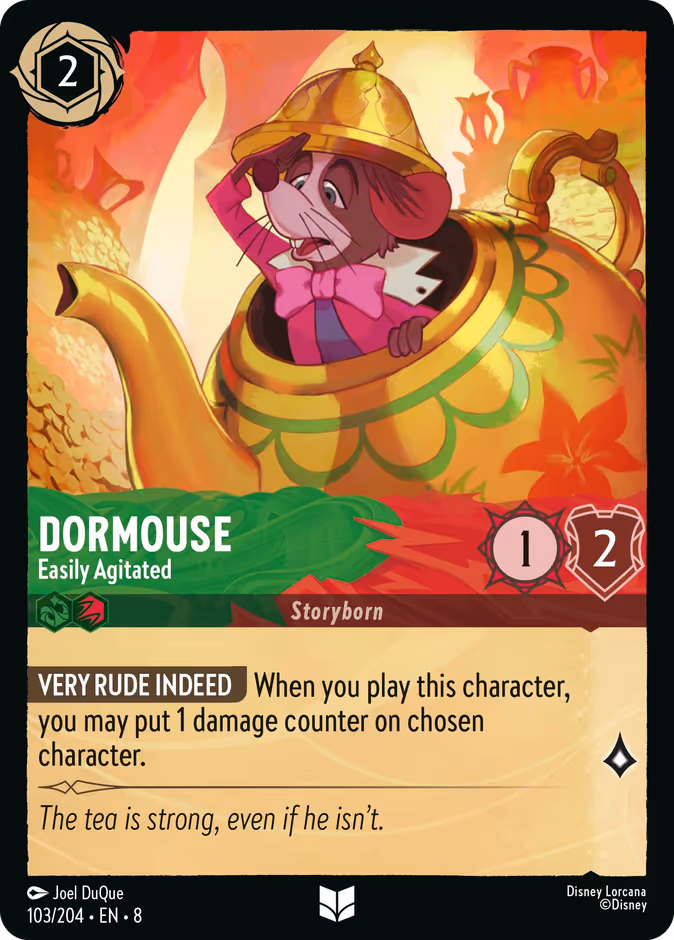 Dormouse - Easily Agitated — Reign of Jafar #103 (Disney Lorcana card)