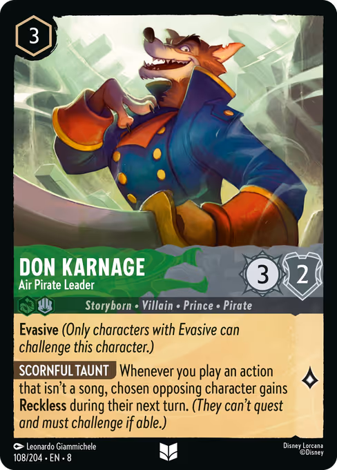 Don Karnage - Air Pirate Leader (Reign of Jafar #108)