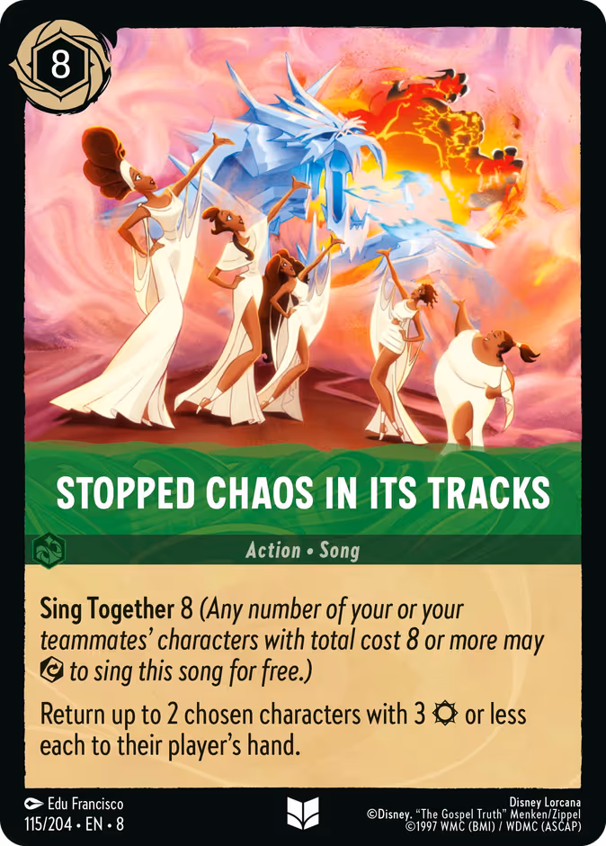 Stopped Chaos in Its Tracks — Reign of Jafar #115 (Disney Lorcana card)
