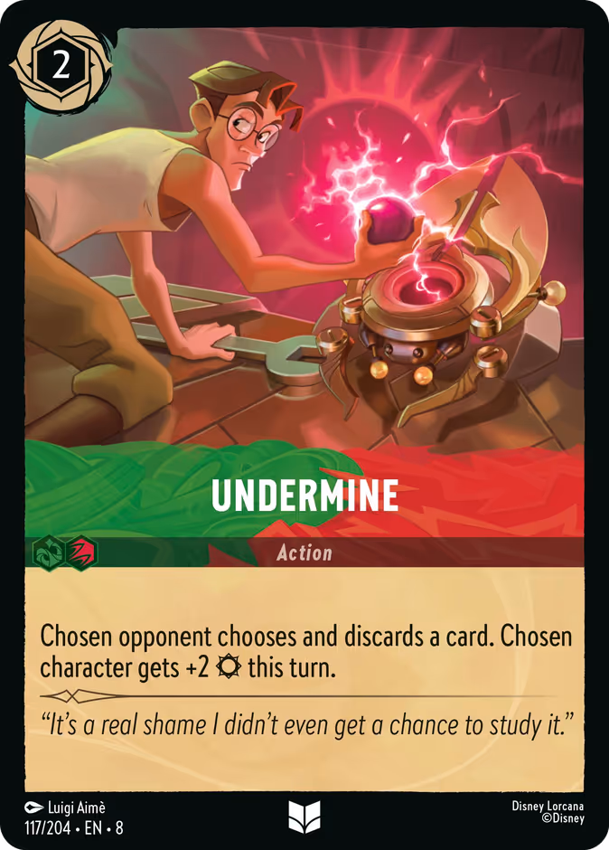 Undermine — Reign of Jafar #117 (Disney Lorcana card)
