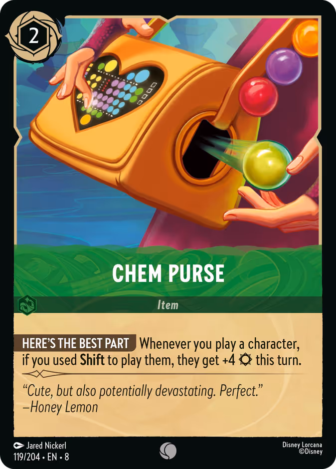 Chem Purse — Reign of Jafar #119 (Disney Lorcana card)