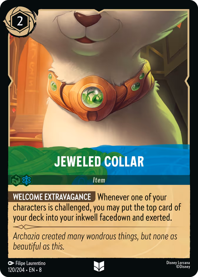 Jeweled Collar — Reign of Jafar #120 (Disney Lorcana card)