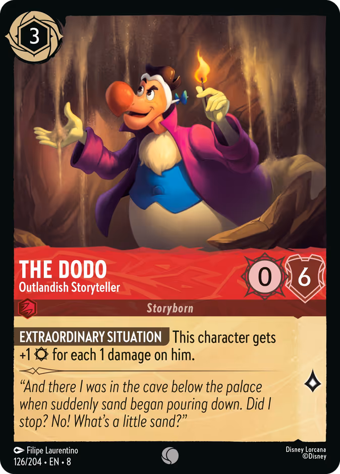 The Dodo - Outlandish Storyteller — Reign of Jafar #126 (Disney Lorcana card)
