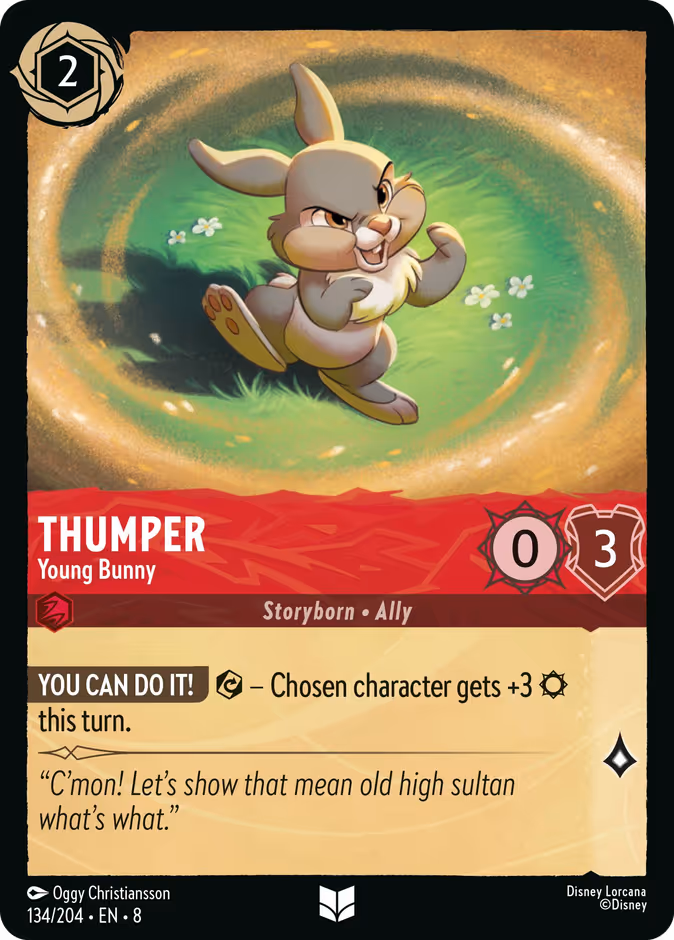 Thumper - Young Bunny — Reign of Jafar #134 (Disney Lorcana card)