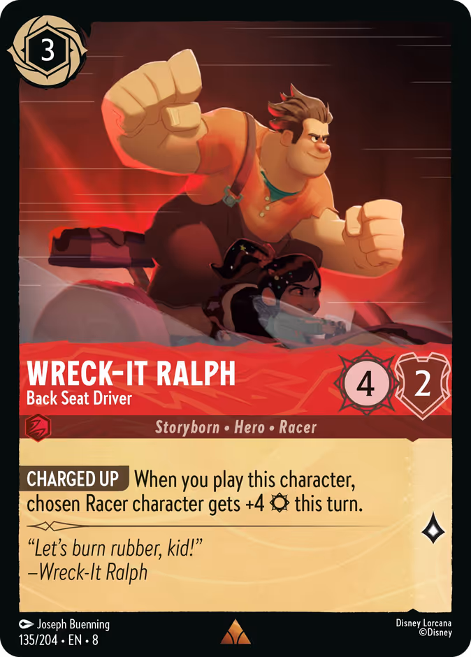 Wreck-It Ralph - Back Seat Driver — Reign of Jafar #135 (Disney Lorcana card)