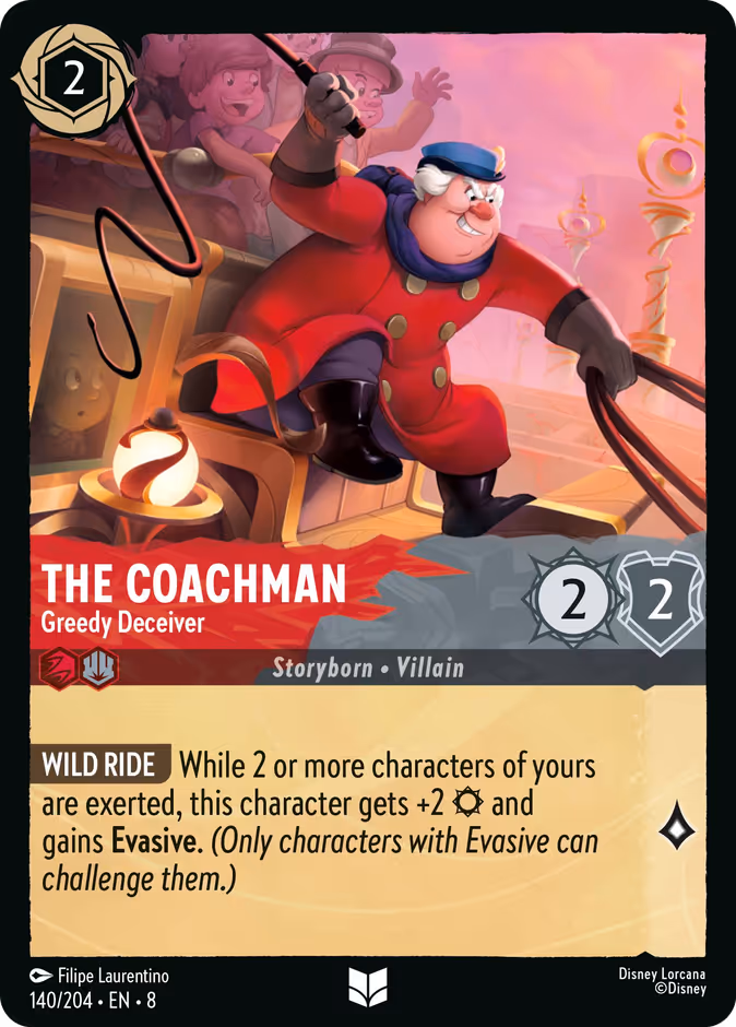 The Coachman - Greedy Deceiver — Reign of Jafar #140 (Disney Lorcana card)