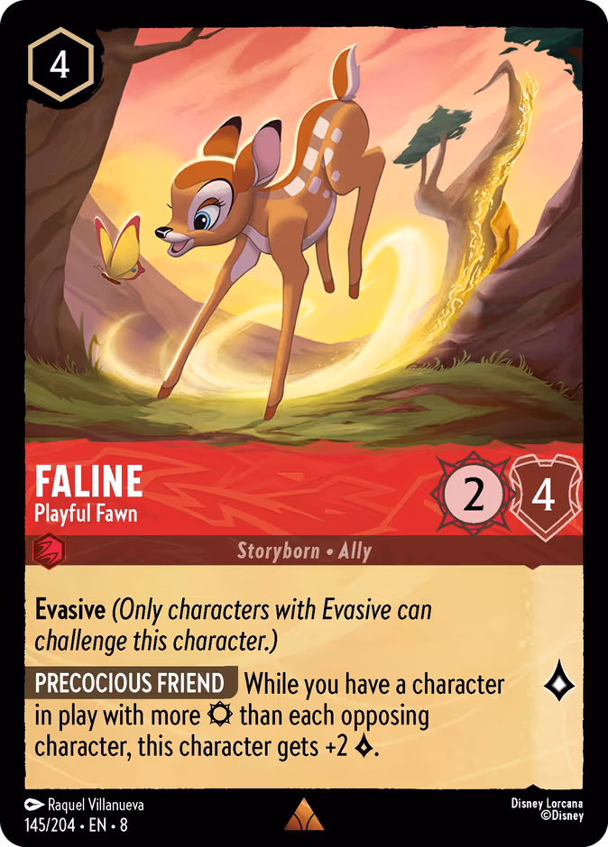Faline - Playful Fawn — Reign of Jafar #145 (Disney Lorcana card)