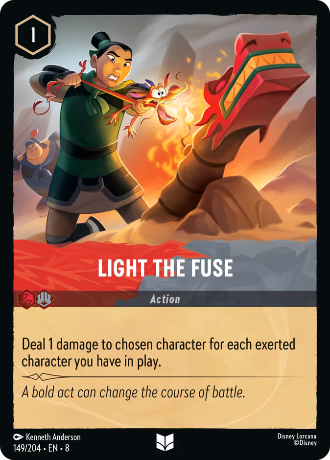 Light the Fuse — Reign of Jafar #149 (Disney Lorcana card)
