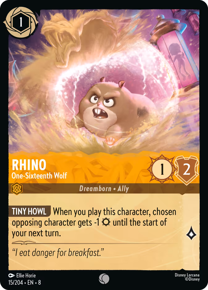 Rhino - One-Sixteenth Wolf — Reign of Jafar #15 (Disney Lorcana card)